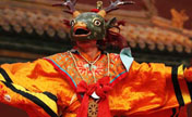 Lamas dance with the 'devil' at Beijing temple