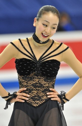 Mao Asada, Japanese contestant, won bronze medal at the 2013 World Figure Skating Championship.(Photo/Xinhuanet.com)