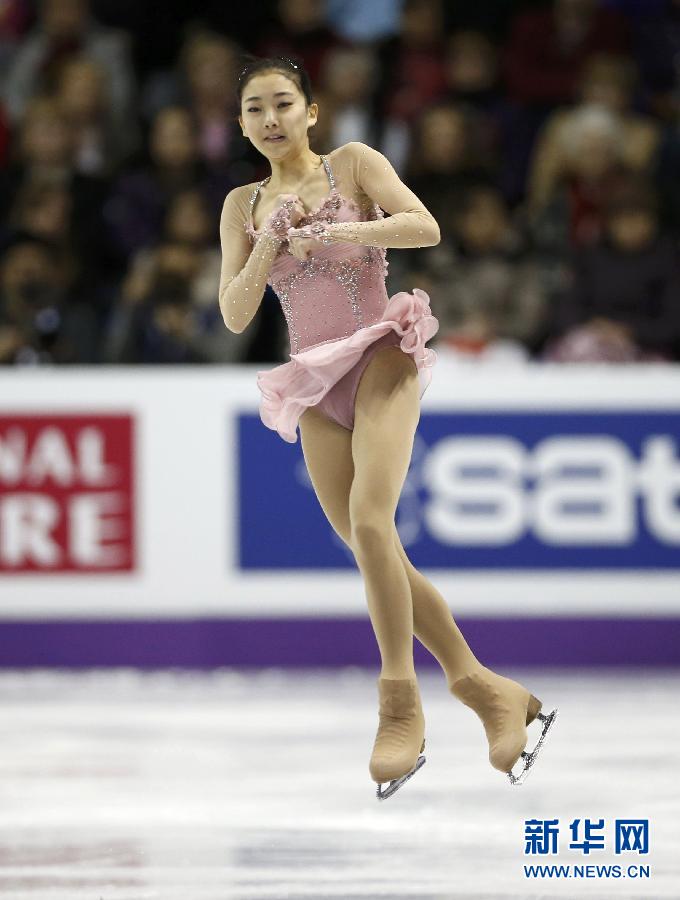 Li Zijun is in the free skating program on March 16, 2013. Li Zijun, placed seventh with total score of 183.85 point in the final of 2013 World Figure Skating Championship in Canada. (Xinhua/Reuters)