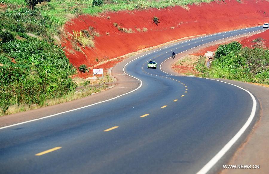 Vehicles run along the Nairobi Eastern & Northern Bypass, constructed by China Road and Bridge Corporation (CRBC) in Nairobi, capital of Kenya, Sept. 26, 2012. The China-Africa strategic cooperation has created a promising win-win scenario for the world's largest developing country and the fast-emerging continent over past decades. Chinese President Xi Jinping will visit Tanzania, South Africa and the Republic of Congo later this month and attend the fifth BRICS summit on March 26-27 in Durban, South Africa. (Xinhua/Ding Haitao) 