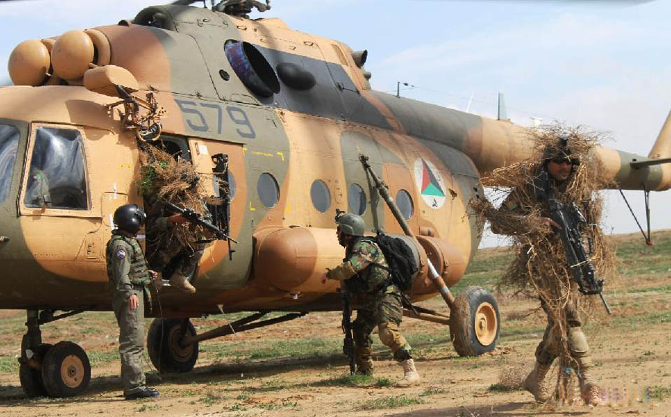 Afghan National Army commandos participate in military exercise in Balkh