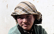 People in Tibet's Zhe town