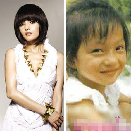 Popular Chinese stars when they were young  (17)