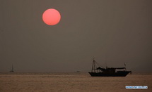 Seaside scenery in Sanya 