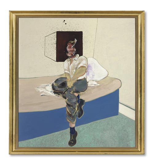 Francis Bacon's Study for Self-Portrait was sold for $33,632,135 in June, in London.  (Chinadaily.com.cn)