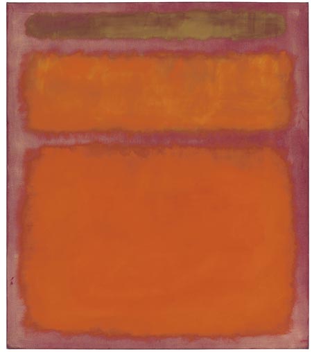 Mark Rothko's Orange, Red, Yellow was sold for $86,882,500 in May in New York, a world auction record for any contemporary work of art.  (Chinadaily.com.cn)
