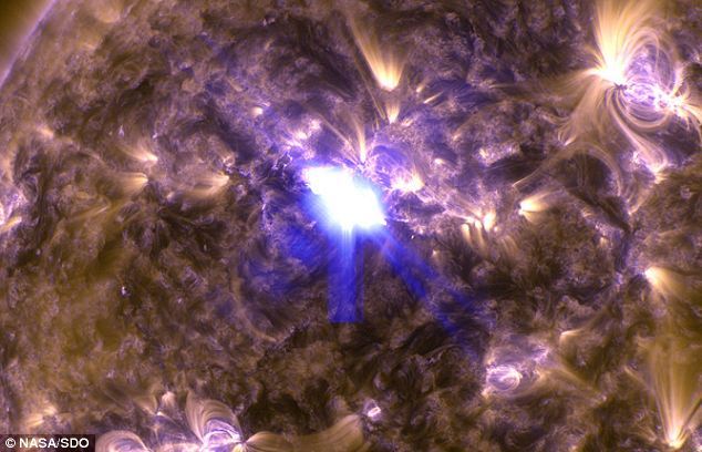 NASA's Solar Dynamics Observatory captured this image of a powerful M6.5 class flare, the strongest of 2013 at the time, at 3:16 EDT on April 11, 2013.  (Photo Source: NASA/SDO)