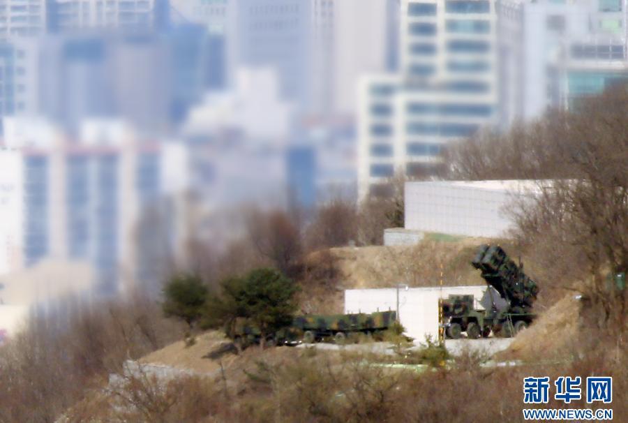 South Korea deploys missiles to cope with the possible missile launched by North Korea. The photo shows the patriotⅡmissile deployed near Seoul in Korea on April 11.