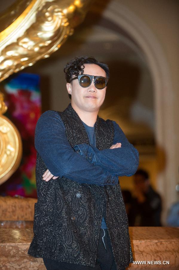 Singer Eason Chan attends the 17th China Music Awards (CMA) and Asian Influential Awards ceremony at Cotai Strip Cotai Arena in Macao, south China, April 18, 2013. (Xinhua/Cheong Kam Ka)