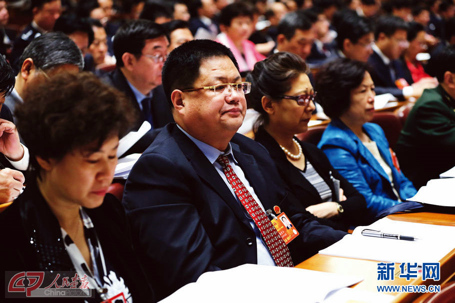 Zhu Liangyu attends the first session of the 12th National People's Congress. (Photo/ chinapictorial.com.cn)