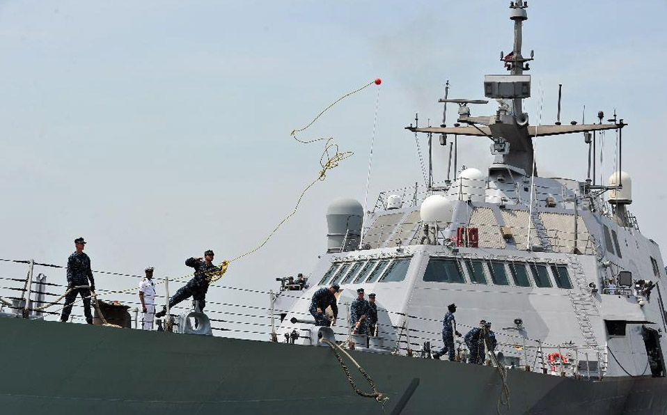 U.S. littoral combat ship begins deployment in Singapore