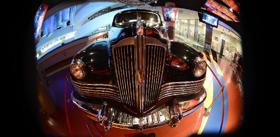 Photo taken on April 28, 2013 shows the USSR-made car ZIS 110 presented in the Beijing Auto Museum in Beijing, capital of China. Beijing Auto Museum, a museum aimed at the promotion of auto culture, was awarded the National 4A tourist attraction on Sunday. (Xinhua/Qi Heng)