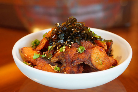A cold dish of fragrant and spicy dry slices of mandarin fish. (China Daily/Ye Jun)