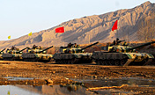 Large numbers of PLA tanks participate in drills 