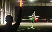 New-type fighters in night flight training