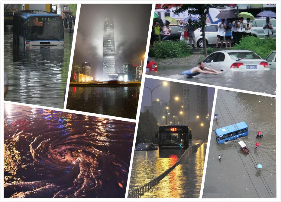 South China's Zhuhai city is hit by a rainstorm on May 8, 2013. Heavy rain forced local residents to wade across flooded streets. Some netizens said jokingly "welcome to the city to view the sea." (Photo/Xinhua) 