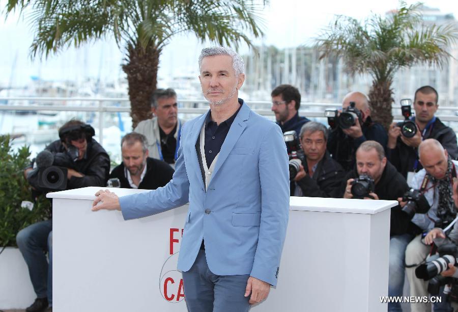 Australian director Baz Luhrmann poses during the photocall for Australian film "The Great Gatsby" at the 66th Cannes Film Festival in Cannes, southern France, May 15, 2013. (Xinhua/Gao Jing) 