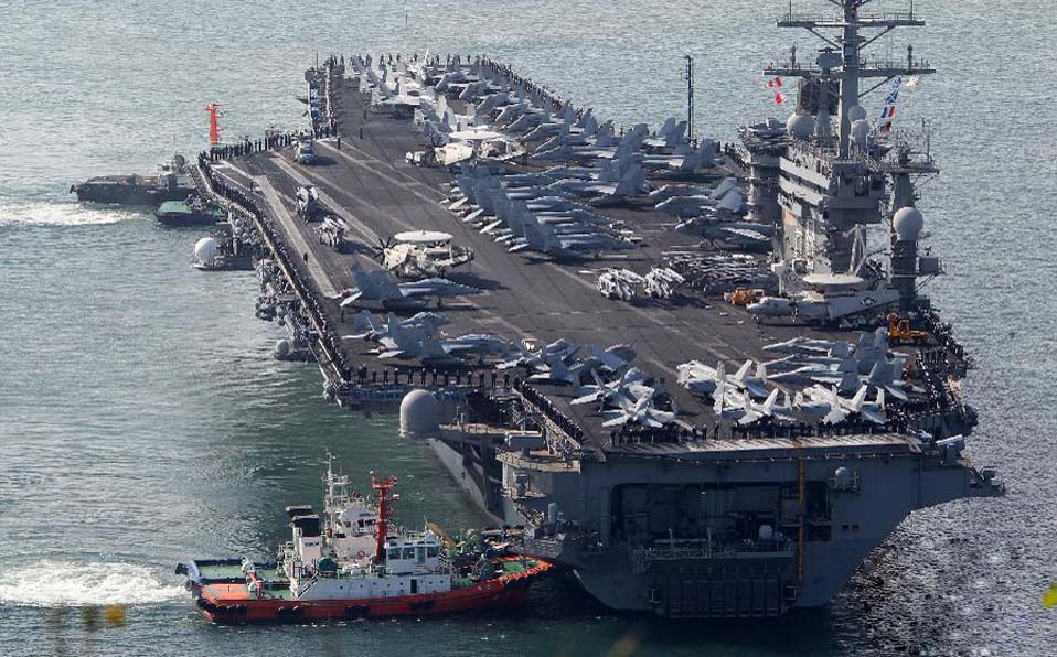 U.S. nuclear-powered warship arrives in S Korea
