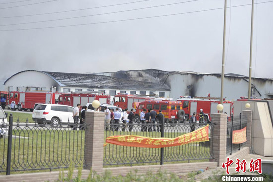 55 dead in NE China slaughterhouse fire