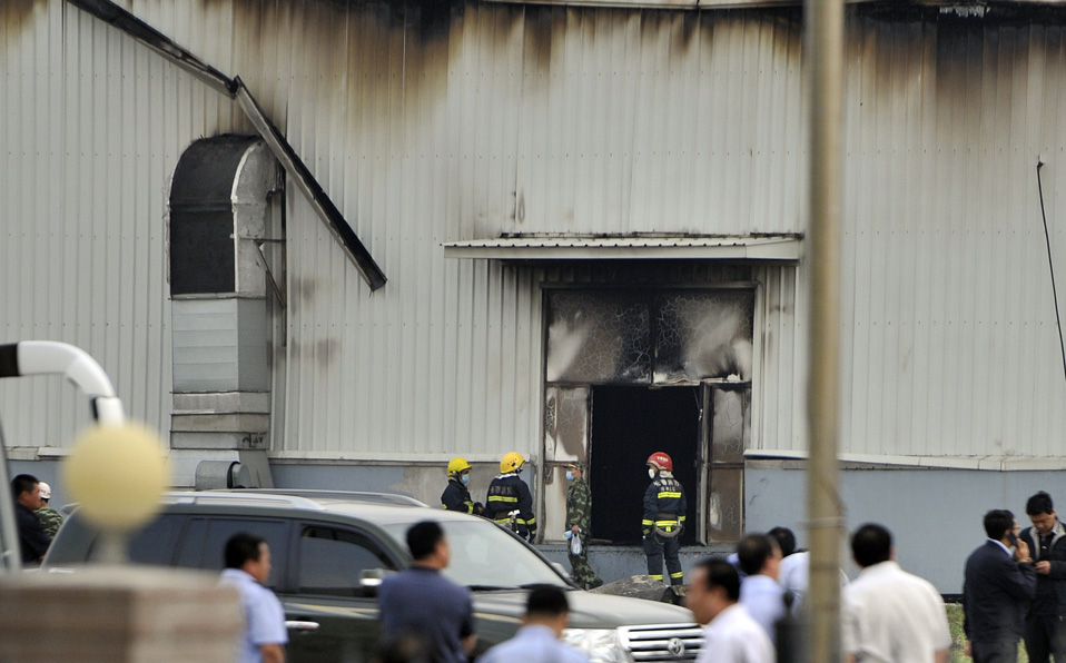 A fire broke out at around 6:06 am at a slaughterhouse 