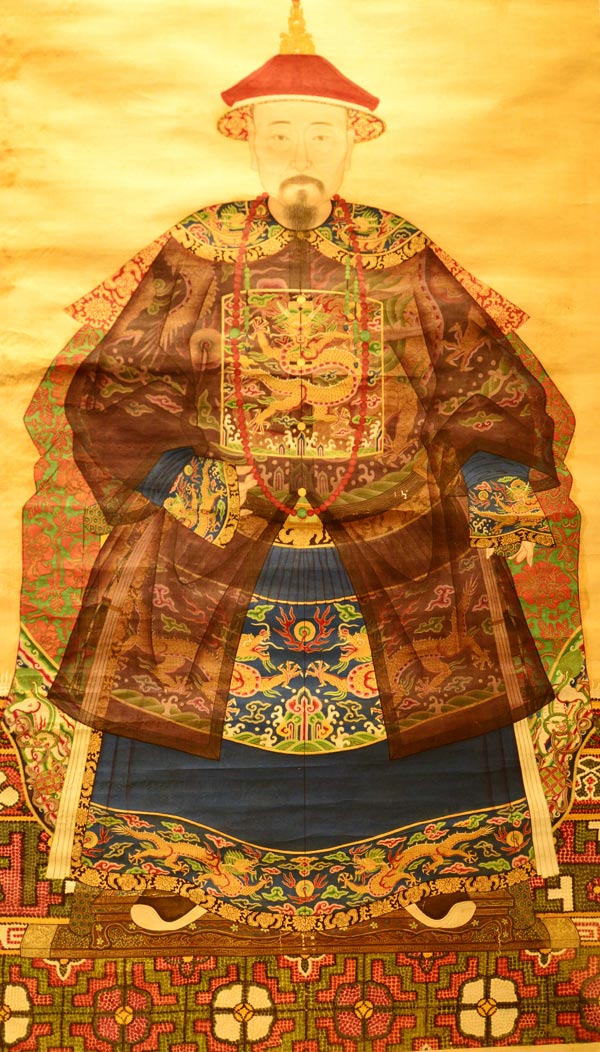 The portrait of Kong Chuanduo,the Duke Yansheng of the 23rd generation. (China Daily/Ju Chuanjiang)