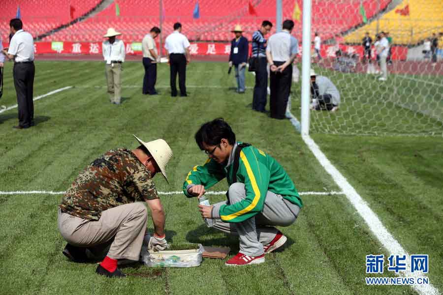 Fans select their own pieces at Workers’ Stadium in Beijing, June 12, 2013. (Photo/Xinhua)
