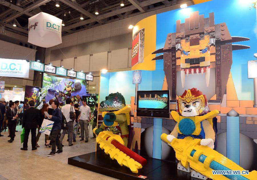 Cartoon figures and models are seen at the annual International Tokyo Toy Show on June 13, 2013. The International Toy Show kicked off here on Thursday. (Xinhua/Ma Ping)