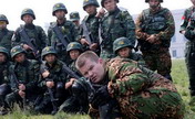 Joint training of Chinese,  Russian special forces 