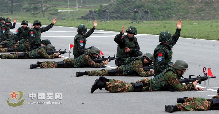 CPAPF, Russia’s Domestic Security Force start joint training. (Chinamil.com.cn/Qiao Tianfu)