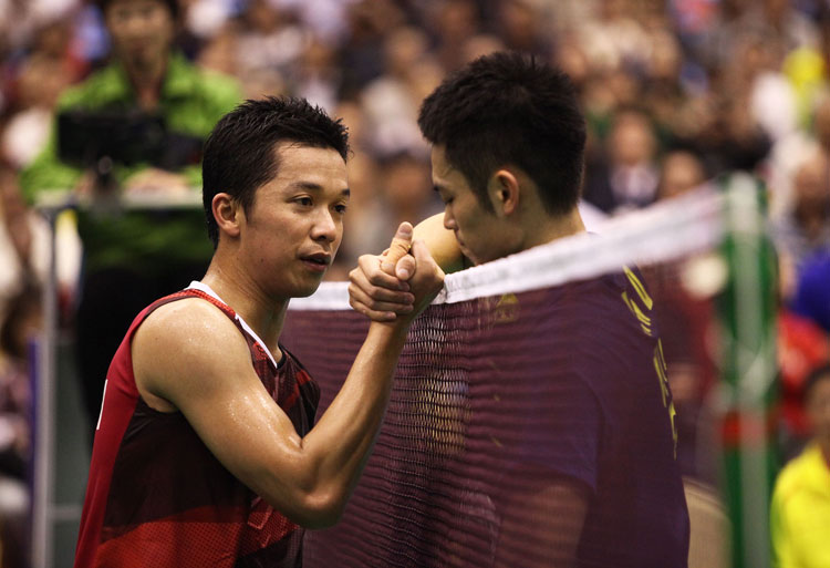 The competition between Lin and Taufik becomes a memory: Taufik Hidayat bids farewell to pro badminton, June 18, 2013. (Photo/Osports)