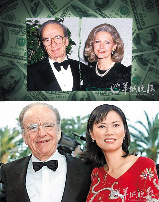 Rupert Murdoch and Anna $1.7 billion(Photo source:ycwb.com)