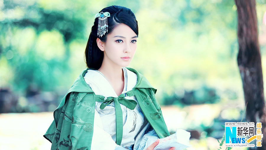 Chinese actress Angelababy makes her TV debut in the TV series "A song in the clouds", or "Yun Zhong Ge", adapted from Chinese writer Tong Hua's novel. (Photo/Xinhua)
