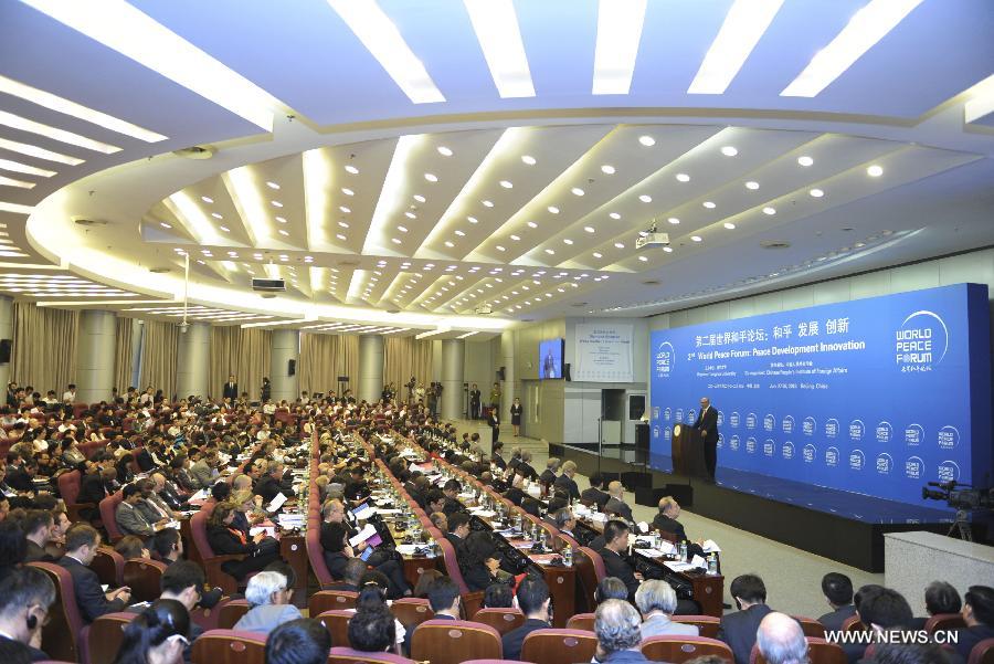 The 2nd World Peace Forum opens at Tsinghua University in Beijing, capital of China, June 27, 2013. (Xinhua/Xie Huanchi)
