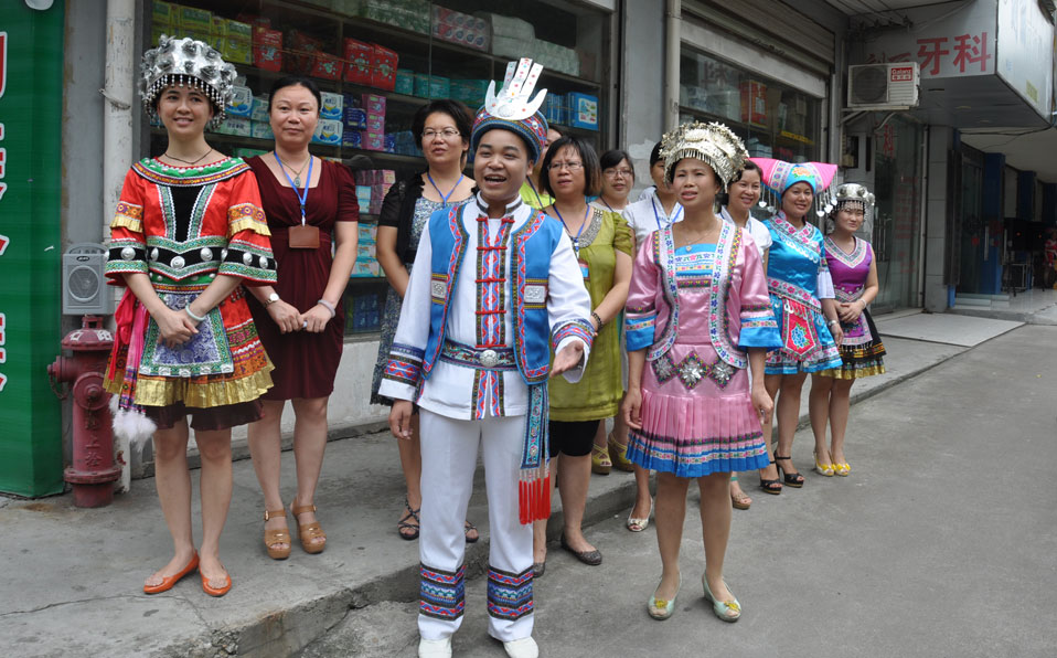 Folk songs brighten a community