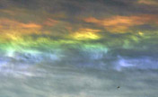 'Rainbow clouds' seen in Taiyuan of Shanxi