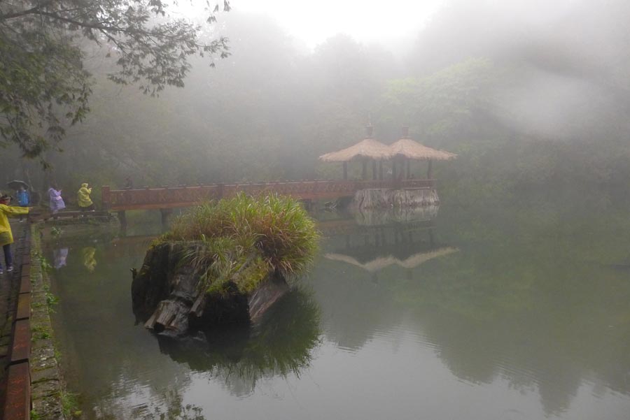 Located in the northeast of Jiayi in Taiwan, Ali Mountain is the general name of the 18 hills including Zhu Hill and Tower Hill. The highest peak is Tower Hill with a height of 2,663 meters. Ali Mountain is renowned for its five rare sights including the sunrise, the Ali Mountain forest railway, the famous Alishan sacred tree, the grand sea of clouds, and fragrant cherry blossom. (China.org.cn)