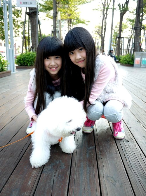 Zhou Yuxi and Zhou Yuhan, also called Sandy and Mandy, are from Taiwan province. They are considered the most potential stars in the province. (Photo/ zjol.com.cn)