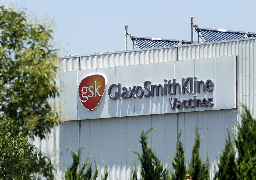 Photo taken on July 12, 2013 shows the building of a vaccines company of GlaxoSmithKline (GSK), Britain's biggest drug maker, in Shanghai, east China. Some senior executives from GlaxoSmithKline(China) Investment Co., Ltd are being investigated for suspected bribery and tax-related violations, Chinese police said Thursday. (Xinhua/Ding Ting)
