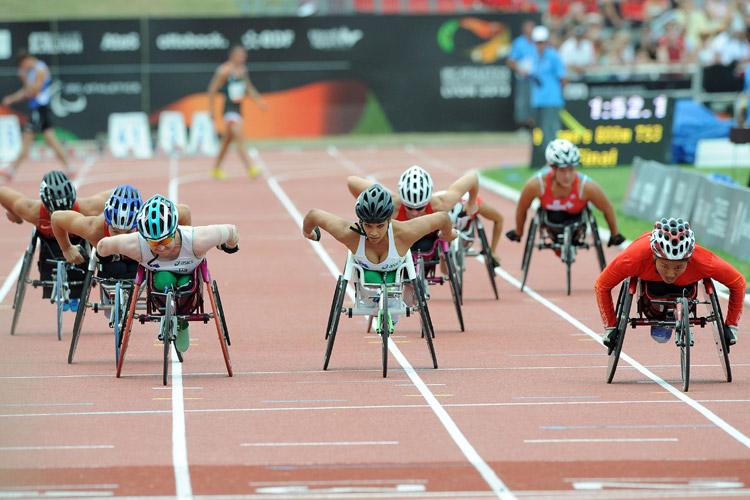 Admirable disabled athletes in World Championships in Athletics.  (Photo/Osports)