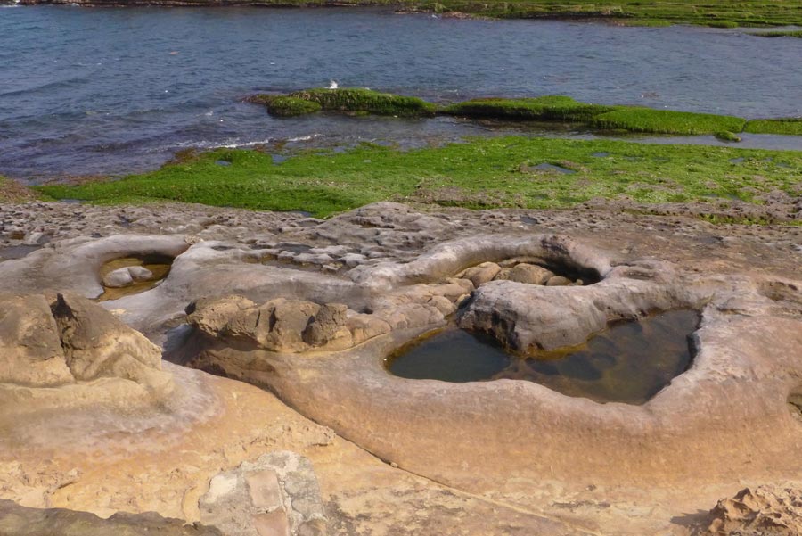 Photo shows the beautiful scenery at the Yehliu Geopark in Taipei County of southeast China's Taiwan Province. The Yehliu Geopark is one of the most well-known geoparks in northern Taiwan, featuring its scenery of efflorescence. (China.org.cn)