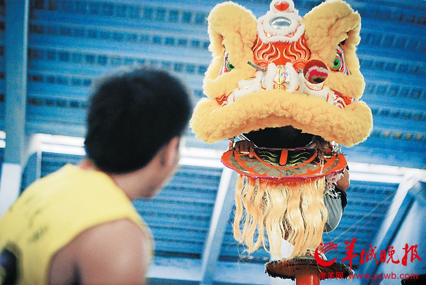 Lion dancing is a sport that deserves respect.(Photo/Yangcheng Evening News)