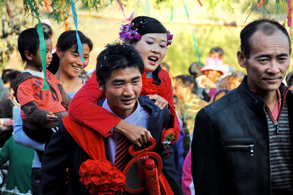 A village wedding ceremony in Yunnan, SW China