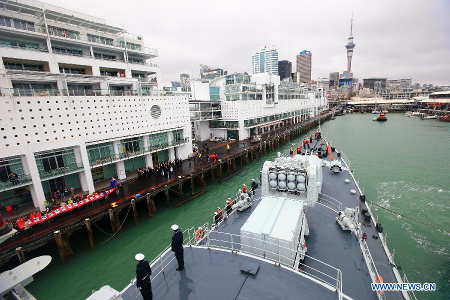 Albany leveren eiland Chinese Navy ships arrive in New Zealand's Auckland - People's Daily Online