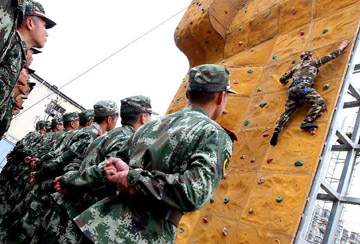 New recruits conduct training sessions