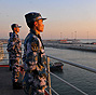 China's aircraft carrier carrys out 1st docking manoeuver in Sanya 