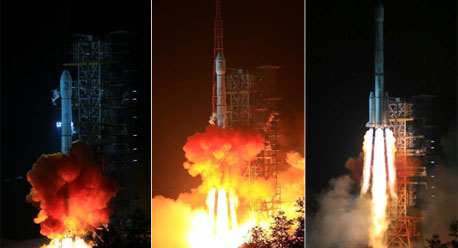 China launches probe and rover to moon