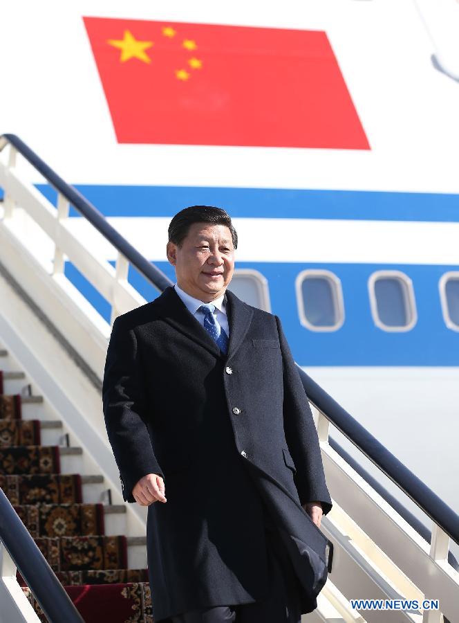 Chinese president arrives in Sochi for opening ceremony of Winter Olympics