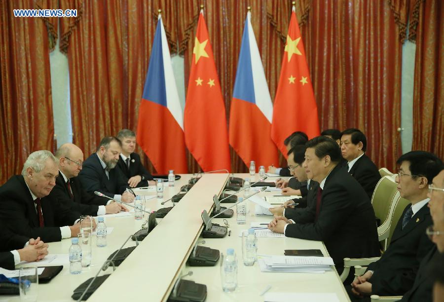 Chinese, Czech presidents meet in Sochi