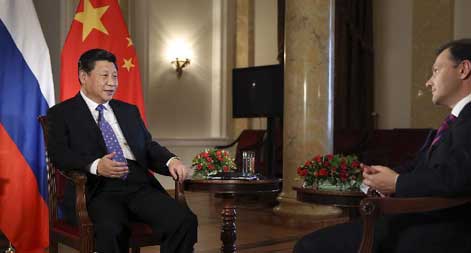 President Xi's interview in Sochi draws high comments