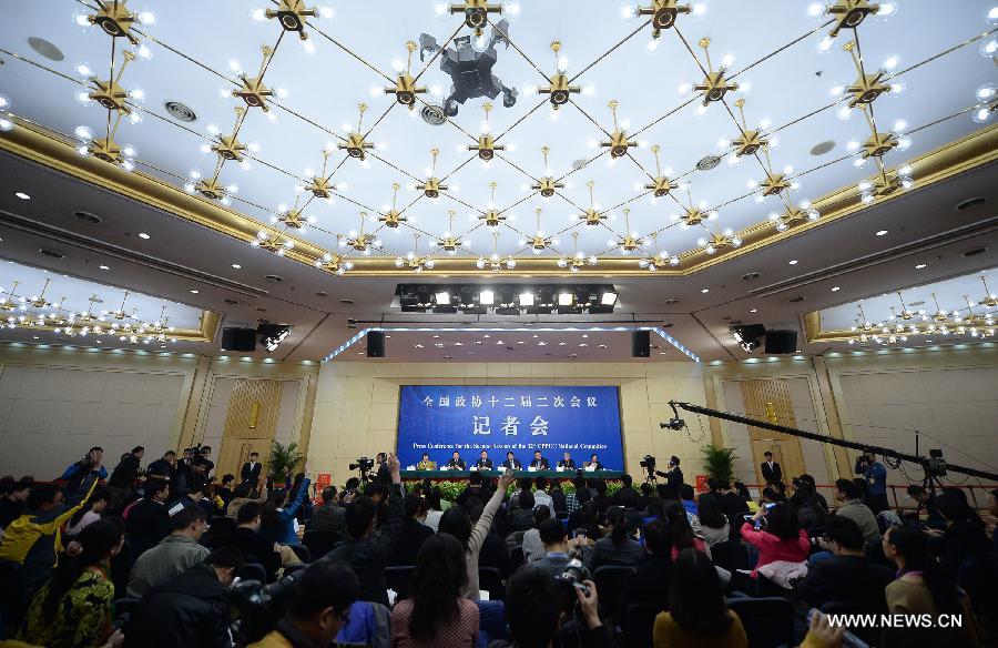 Press conference for 2nd session of 12th CPPCC National Committee